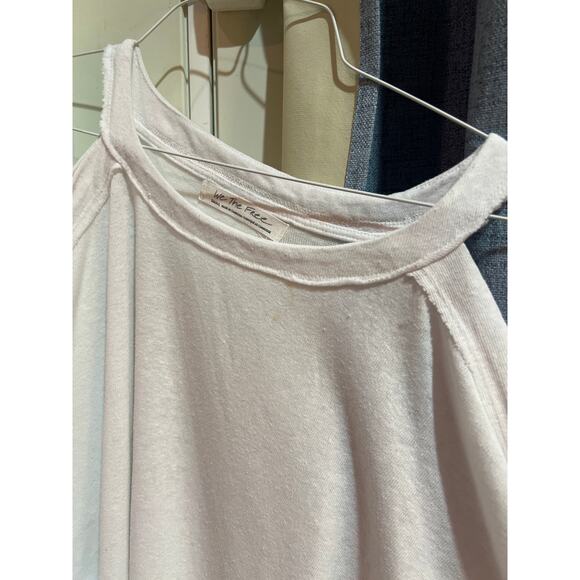 Free People We The Free Cold Shoulder White Top Women’s Size Small Boho Casual - Picture 3 of 9